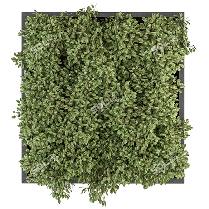 Metal Frame Vertical Garden 3D model image 1