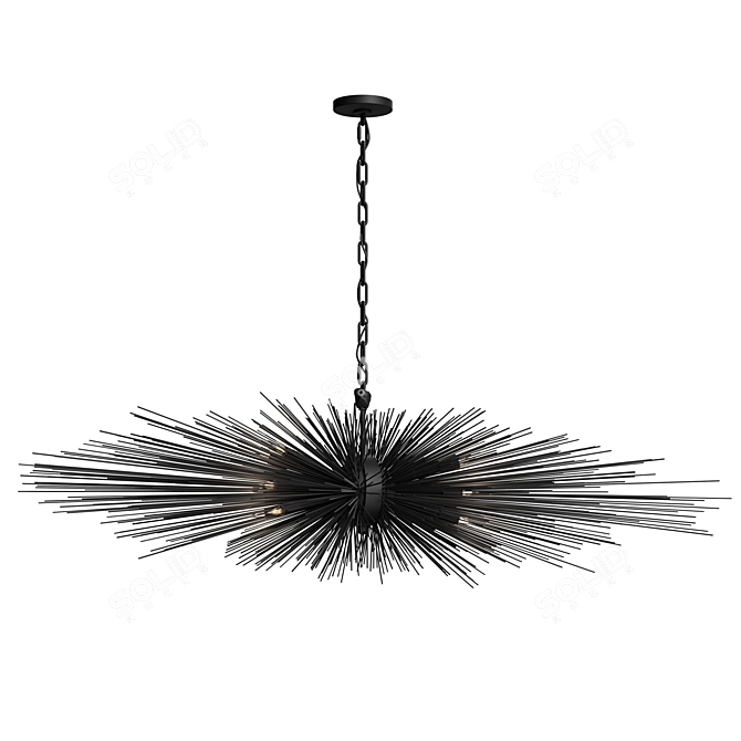 Kelly Wearstler Linear Strada Chandelier 3D model image 1