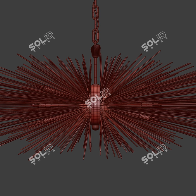 Kelly Wearstler Linear Strada Chandelier 3D model image 3