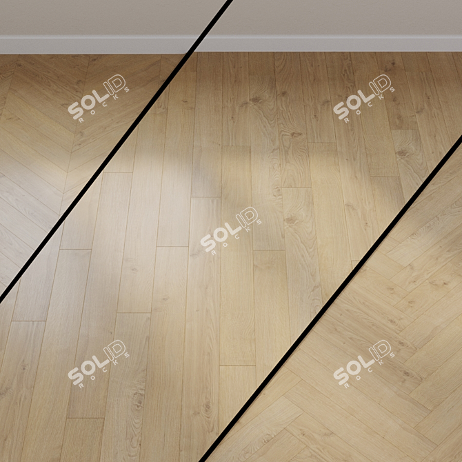 HARO TRITTY 100 Oak Portland Laminate: Authentic and Stylish 3D model image 1