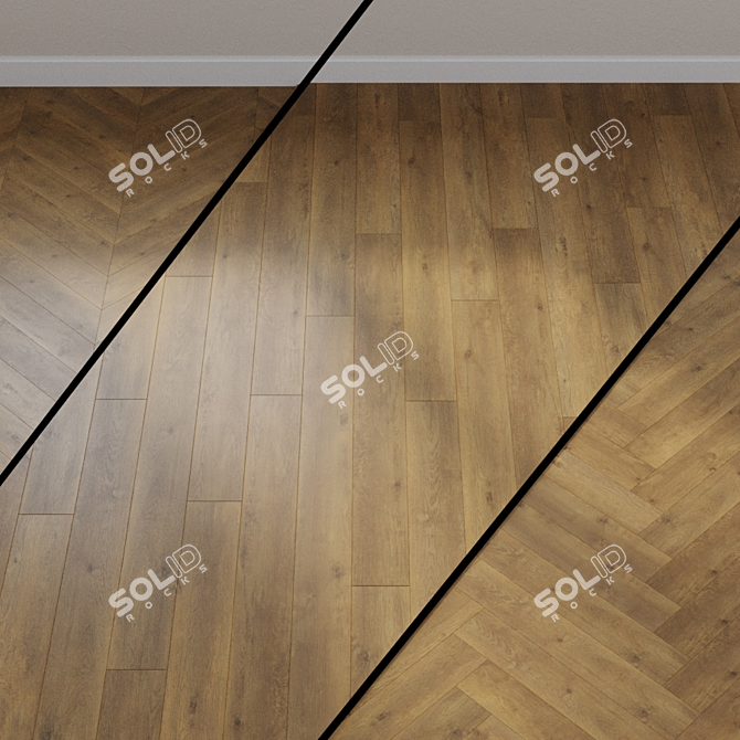 Haro Tritty 100 Laminate: Natural Bergamo Oak 3D model image 1