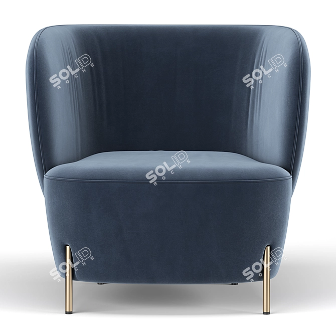 Elegant Labimba Chair 3D model image 3