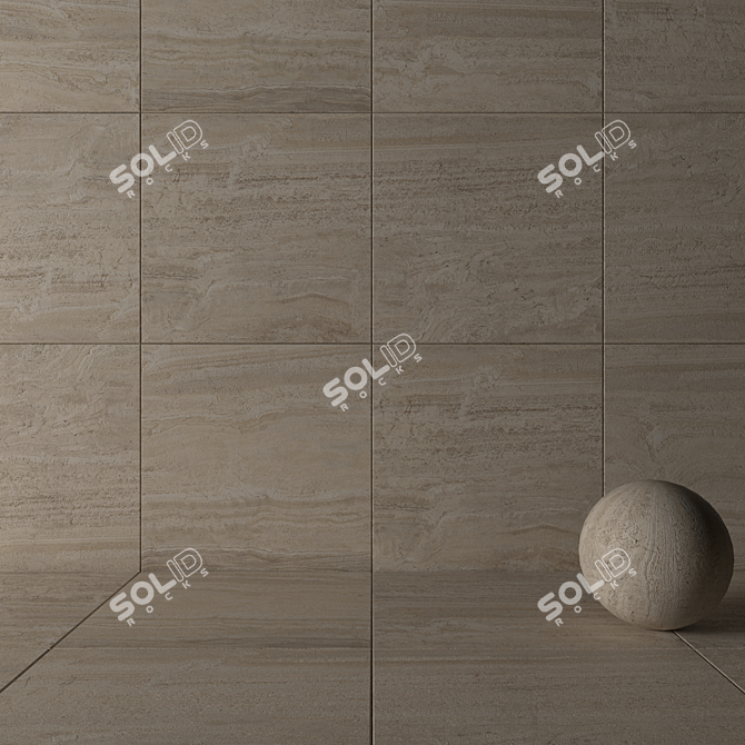 Flaviker Navona Honey Vein: Premium Wall and Floor Tiles 3D model image 3