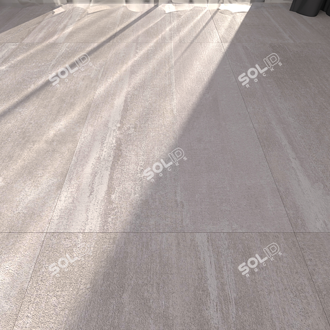 Hangar Ash Floor Tile: 60x120 cm 3D model image 1