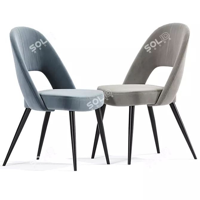 Modern Dining Chairs Set 3D model image 2