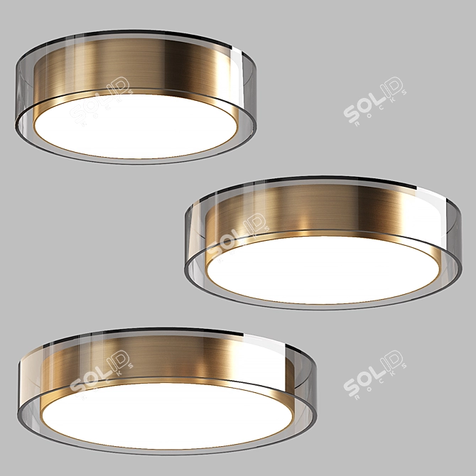 Modern LED Ceiling Lamp 3D model image 1