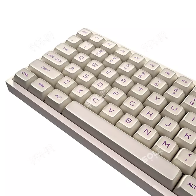 ErgoPro Mechanical Keyboard 3D model image 3
