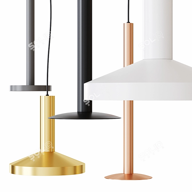 Elegant BCN Lamps for Modern Spaces 3D model image 2