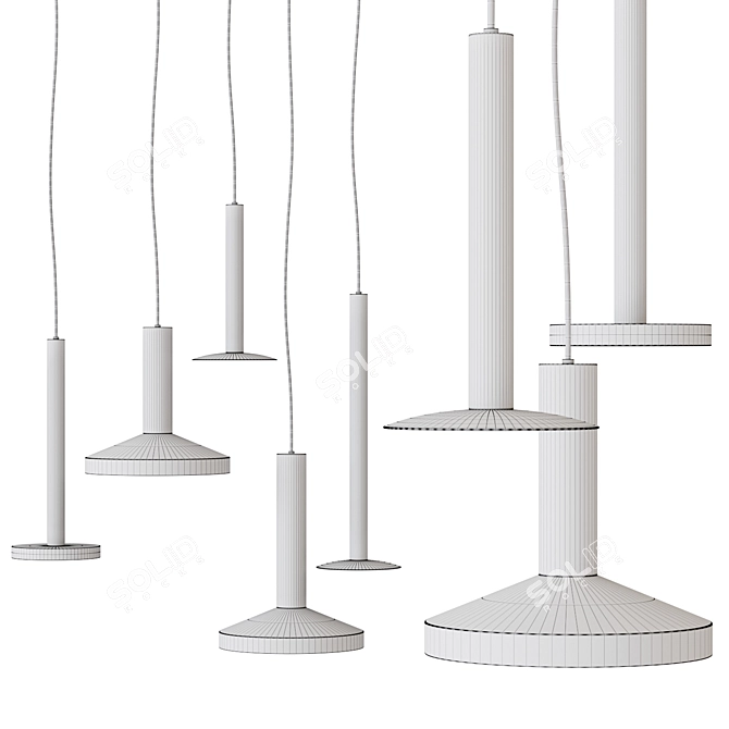 Elegant BCN Lamps for Modern Spaces 3D model image 3