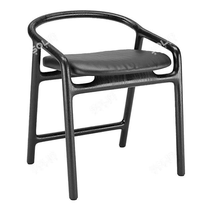 BRIONI Woak Stool - Sleek and Functional 3D model image 1