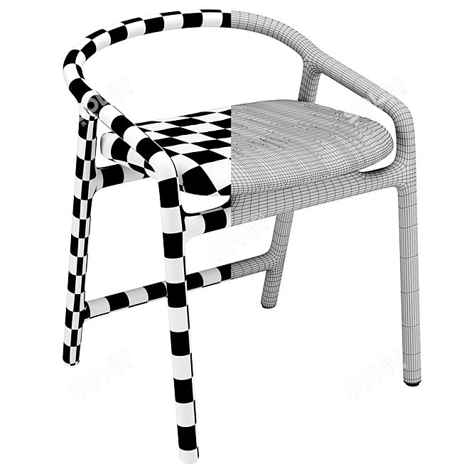 BRIONI Woak Stool - Sleek and Functional 3D model image 5