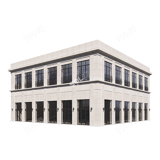 Modular Multi-Level Office Building 3D model image 2