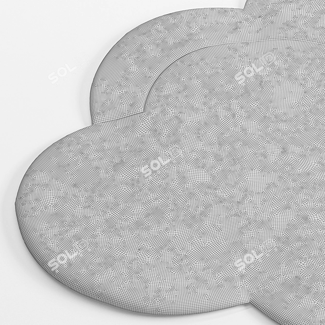 Dreamy Clouds Rug 3D model image 4