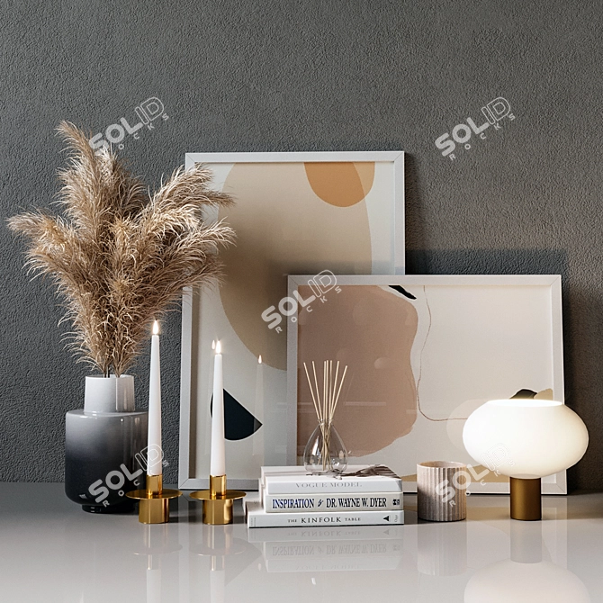 Luxury Decor Set - Elegant Home Accessories 3D model image 1