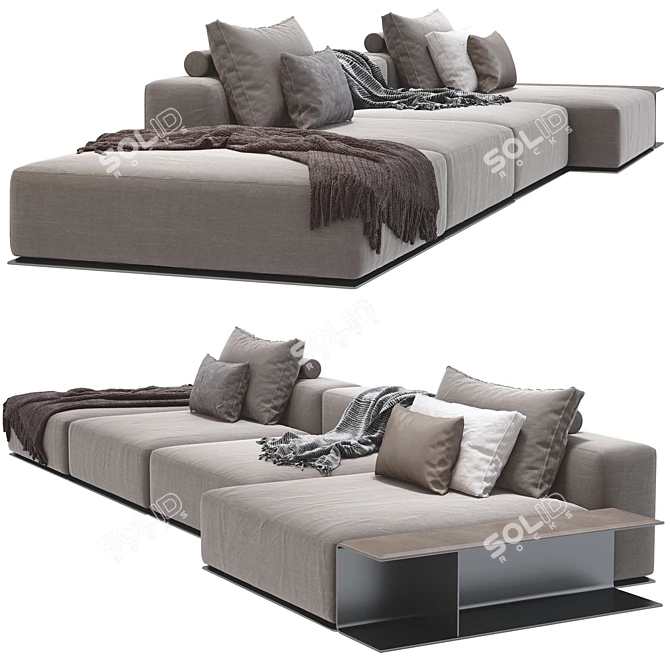 Modern Comfort: Westside Sofa by Poliform 3D model image 2