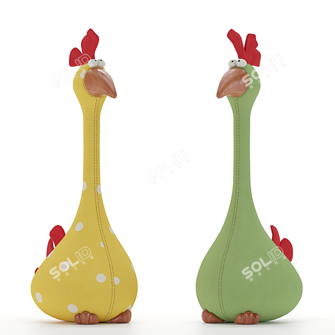 Hilarious Chicken Plaything 3D model image 1