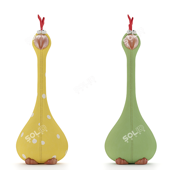 Hilarious Chicken Plaything 3D model image 2