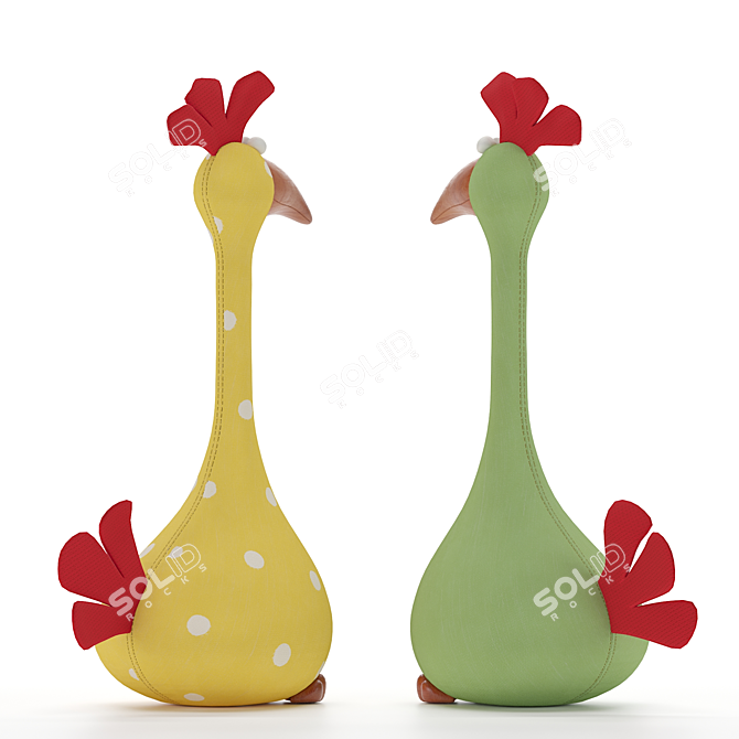 Hilarious Chicken Plaything 3D model image 3