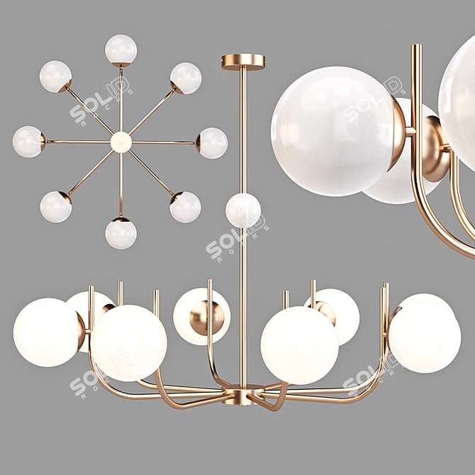 Parisian Romance: Modern Pendant Lamp 3D model image 1