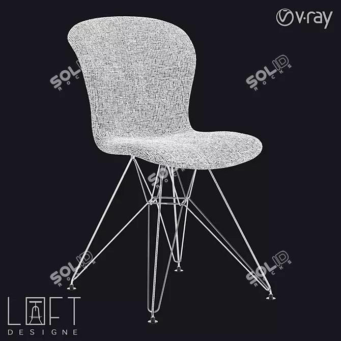 Modern LoftDesign Chair: Model 3626 3D model image 1