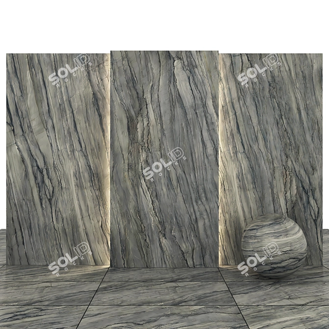 Platinum Gray Marble Collection 3D model image 1