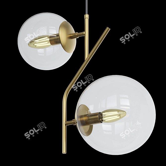 Kraft Pendant Lamp: Elegant & Versatile 3D model image 2