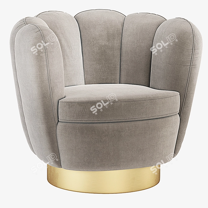 Elegant Eichholtz Mirage Swivel Chair 3D model image 11