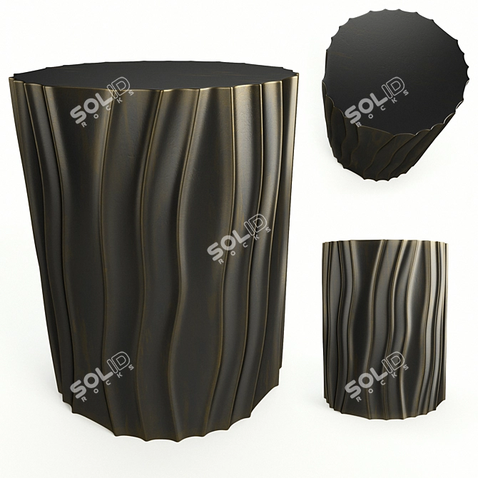 Elegant Acadia Accent Table 3D model image 1