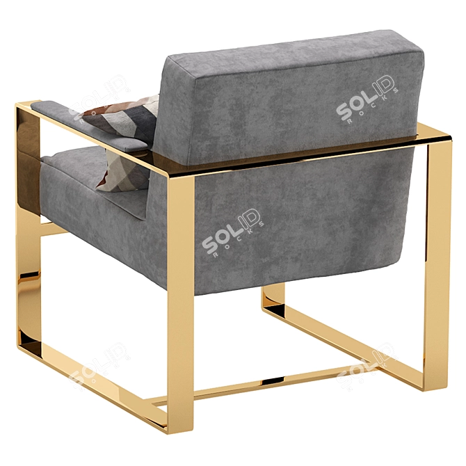 Elegant Coco Republic Brussels Chair 3D model image 2