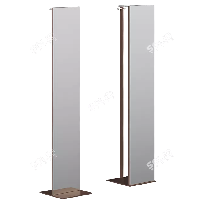 Glimmering Reflections: S33 Mirror Stand 3D model image 1