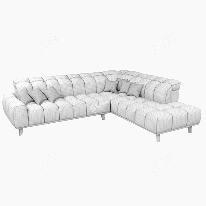 Ultimate Comfort Sofa 3D model image 10