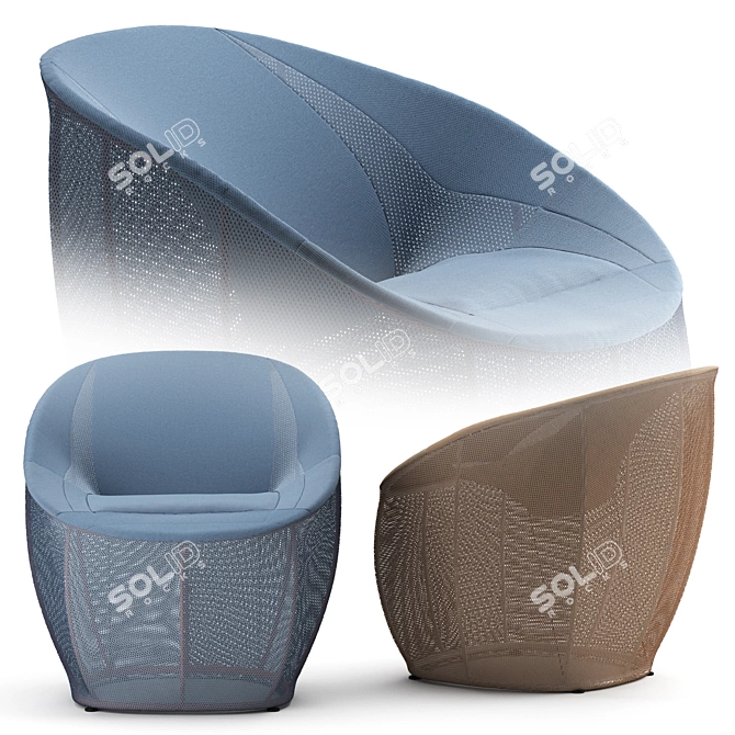 FlexiSeat: The Future Home Chair 3D model image 1