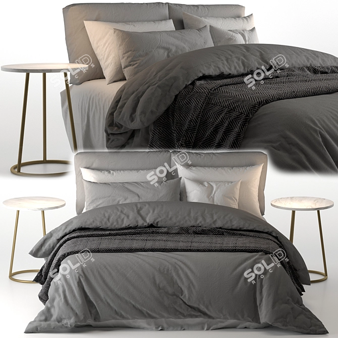 Luxury Bedding from Adairs Australia 3D model image 1