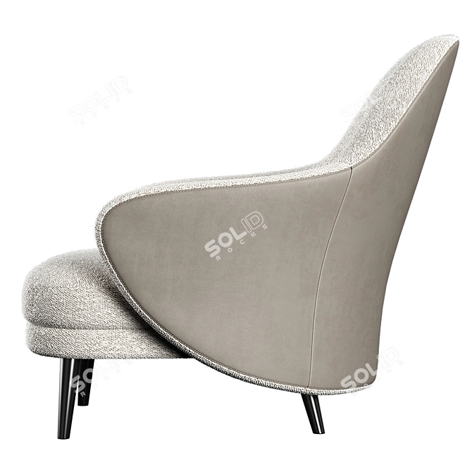 Elegant Gina Armchair: Order now! 3D model image 3