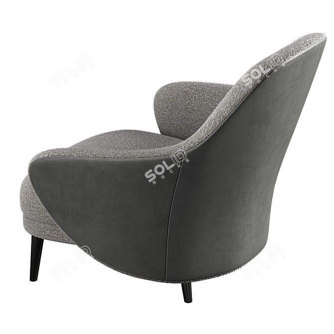 Elegant Gina Armchair: Order now! 3D model image 4