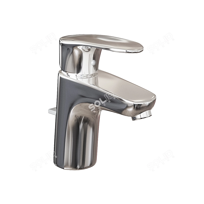 Roca Monodin-N Basin Mixer: Sleek Design, Aerated Spout 3D model image 1