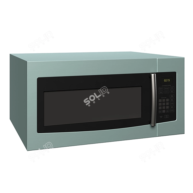 Sleek Microwave: Modern Kitchen Appliance 3D model image 2