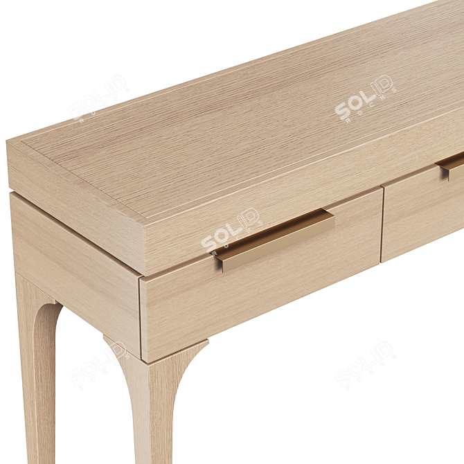 Dantone Home Console Bridge: Small Size with 3 Drawers 3D model image 3