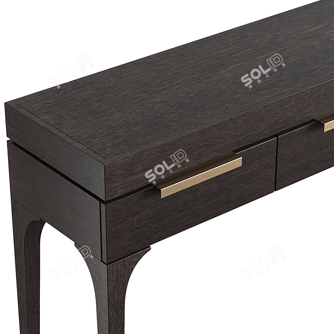 Dantone Home Console Bridge: Small Size with 3 Drawers 3D model image 4