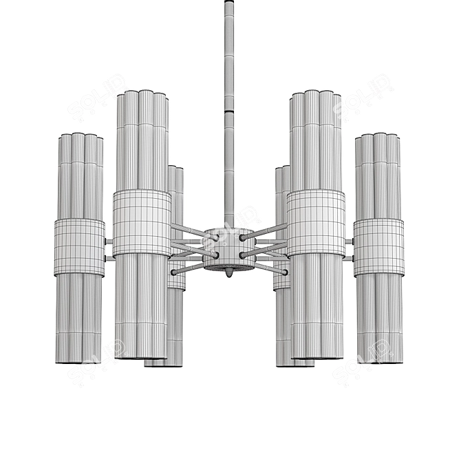 Modern HETEL Design Lamps 3D model image 2