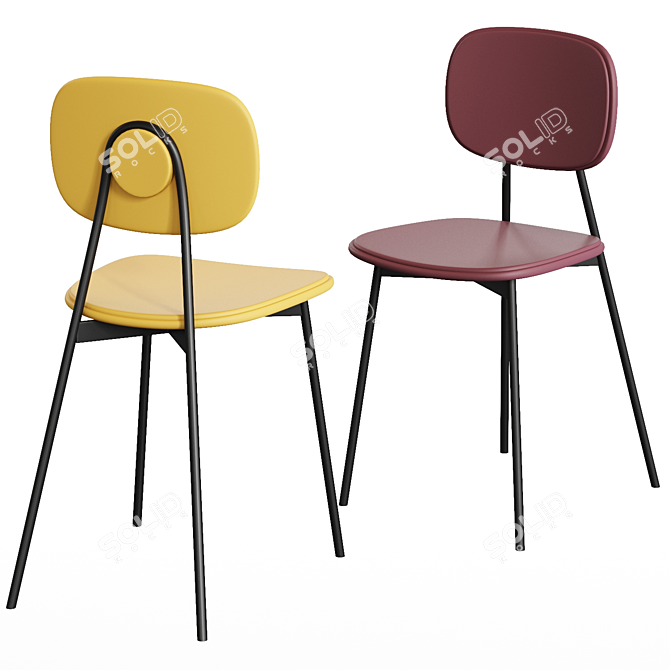 Jodie Chair: Sleek and Stylish Seating Solution 3D model image 1