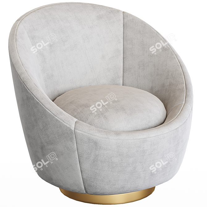 Stylish Ether Swivel Chair 3D model image 1