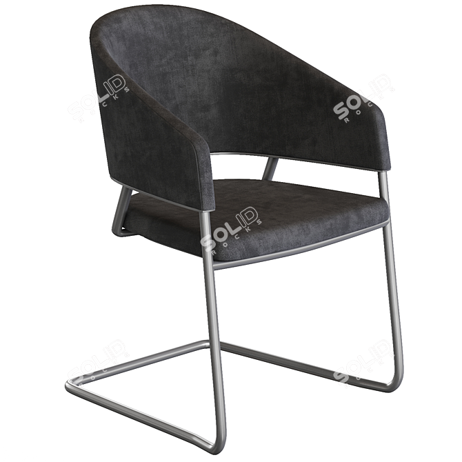 Mobboli ODEI Chair: Contemporary Elegance and Comfort. 3D model image 1