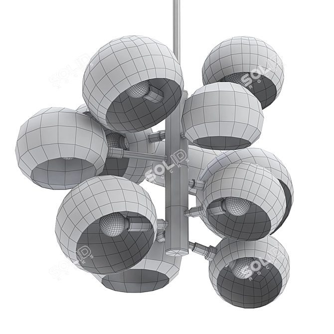 KOPRA Cluster Pendant Light 3D model image 2