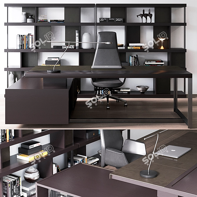 Poltrona Frau Jobs Office Suite 3D model image 1