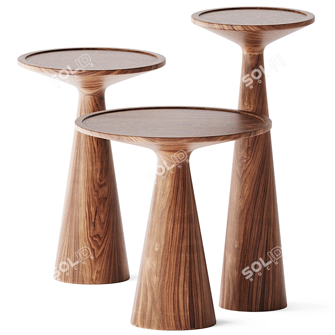Elegant Figura Coffee Side Table 3D model image 1