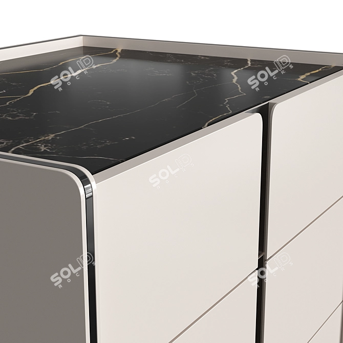 Modern High-Quality Havasu Chest of Drawers 3D model image 3