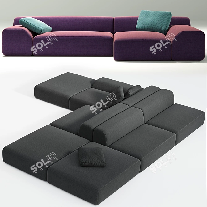 Paola Lenti All-Time Sofa Set 3D model image 2
