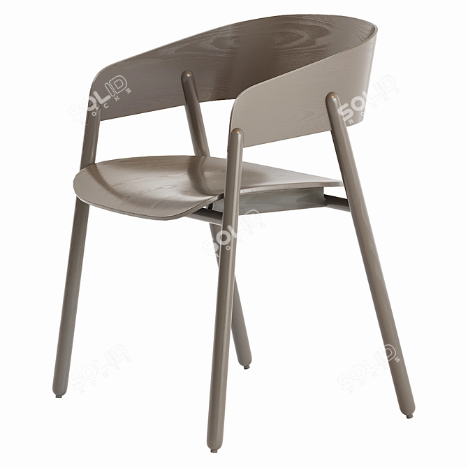 Sleek Mava Chair - Modern and Stylish 3D model image 1