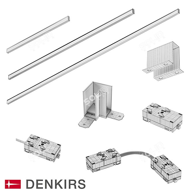 Denkirs Smart LED Lighting System 3D model image 5